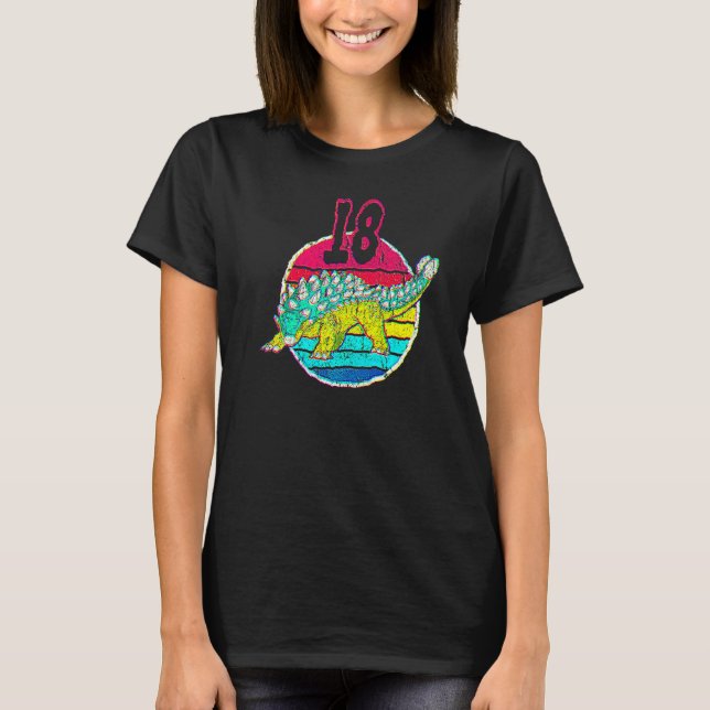 18th Birthday I Ankylosaurus Magniventris I Family T-Shirt (Vorderseite)