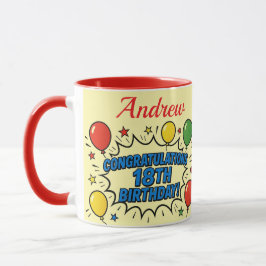 18th Birthday Mug Tasse