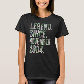 18th Birthday  November Born 18 Years Legend Since T-Shirt