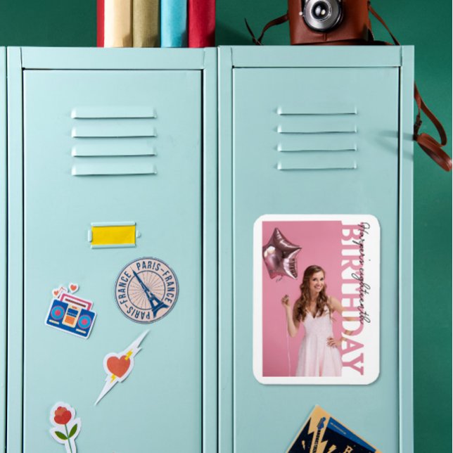 18th Birthday Photo college Party  Magnet (Von Creator hochgeladen)