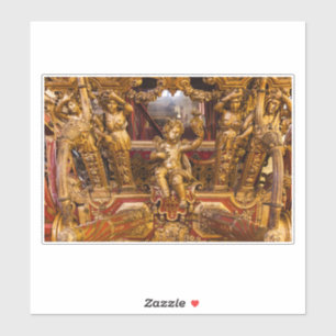 18th c. Coach Detail. Museu dos Coches. Lissabon Aufkleber