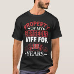 18th Wedding Anniversary Gift for Husband 18 Years T-Shirt<br><div class="desc">Perfect funny gift for Huaband to wear on 18th Wedding Anniversary wedding anniversary  to make fun with all . Great idea to celebrate 18th Wedding Anniversary party</div>