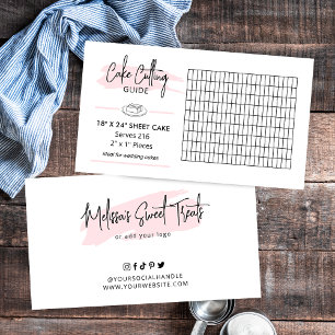 18x24 Blatt Cake Cutting Guide 2x1 Hochzeitteil Begleitkarte
