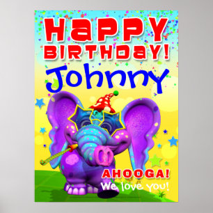 18x24" GiggleBellies Peanut Birthday Star Poster