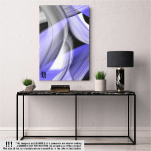 18x24" Lavendel Moon Trend Abstrakt Art Violet Leinwanddruck