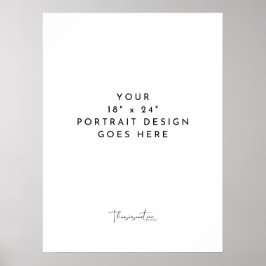18x24" Portrait Vertikales Template Poster