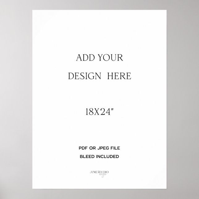 18x24" Posterdruck  Poster (Vorne)