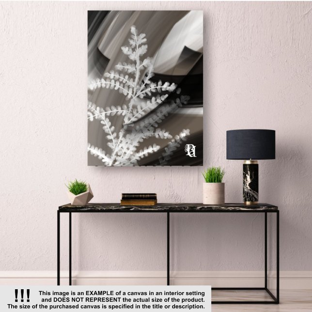 18x24"Terra’s Tender Whisper Abstract Brown Flower Leinwanddruck (Von Creator hochgeladen)