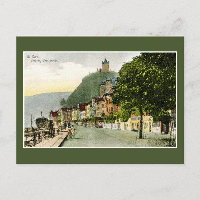 1900 Cochem Mosel Moselle Deutschland Postkarte (Vorderseite)
