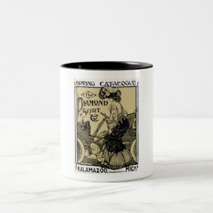 1900 FASHION KATALOG AD ZWEIFARBIGE TASSE