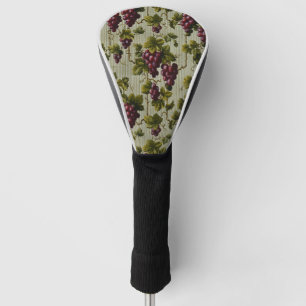 1900 Vintage Trauben Botanisches Design Frucht Golf Headcover
