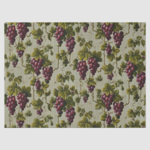 1900 Vintage Trauben Botanisches Design Frucht Seidenpapier