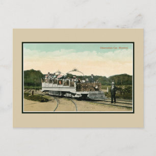 1900 Vintager Beobachtungswagen Montreal Postkarte