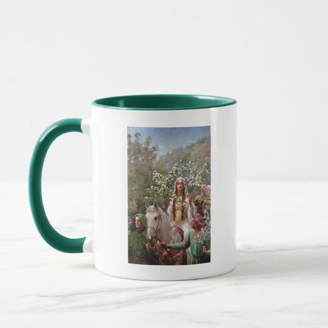 1900 von John Collier, Königin Guineveres Maying Tasse (Links)