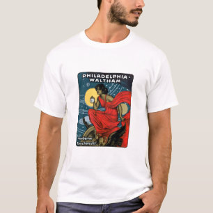 1900 Waltham-Taschenuhrplakat T-Shirt