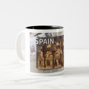 1900er ANSICHTSKARTE AUS CÓRDOBA, SPANIEN Zweifarbige Tasse