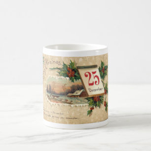 1900er Jahre Postkarte 'WEIHNACHTEN' Kaffeetasse
