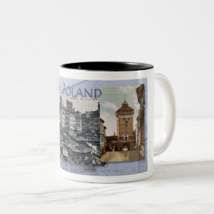 1900er POLEN POSTKARTEN Zweifarbiges Kaffeetasse
