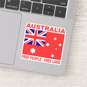 1901 Australische Landflagge freie Personen 3:2 Ve Aufkleber