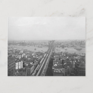 1901 Brooklyn Bridge Postcard Postkarte