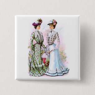 1901 Vintage Kleider Button