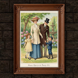 1901 Vintages Outdoor Fashion Wall Poster