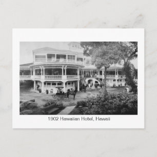 1902 Hawaiian Hotel, Hawaii Vintages Foto Postkarte