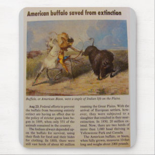 1902 Rettete das amerikanische Buffalo vom Ausster Mousepad