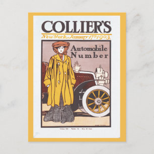 1903 Automobilnummer der Colliers Postkarte
