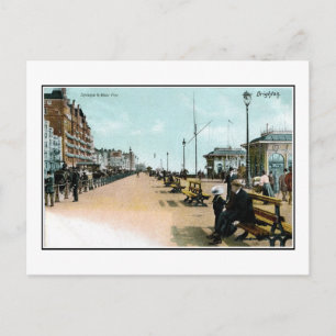 1903 Seeblick West Pier Brighton England Postkarte
