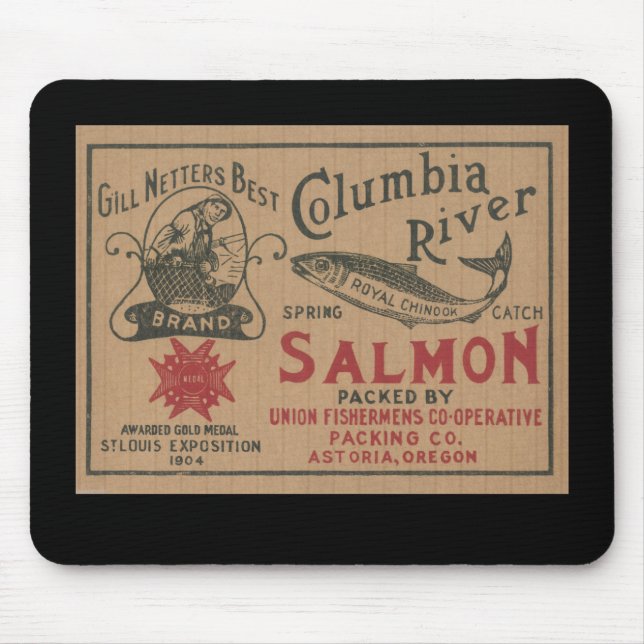 "1904 Gillnetter Anzeige" Mousepad (Vorne)
