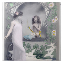 1904 Jugendstil Valentine Fliese