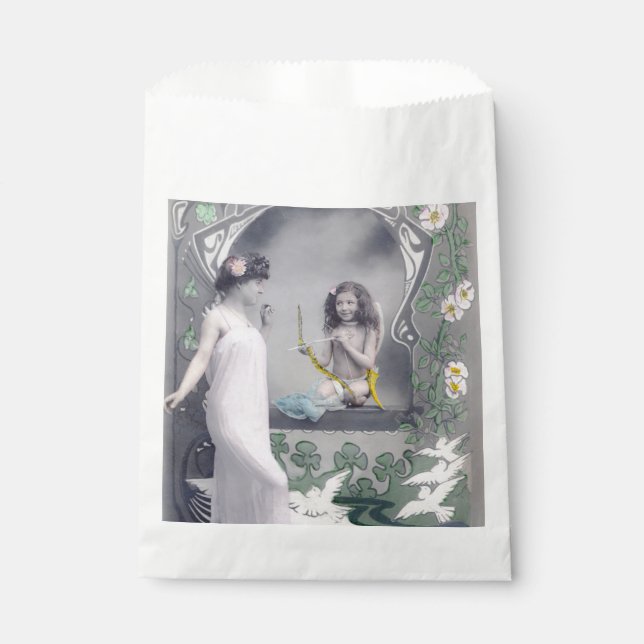 1904 Jugendstil Valentine Geschenktütchen (Vorderseite)