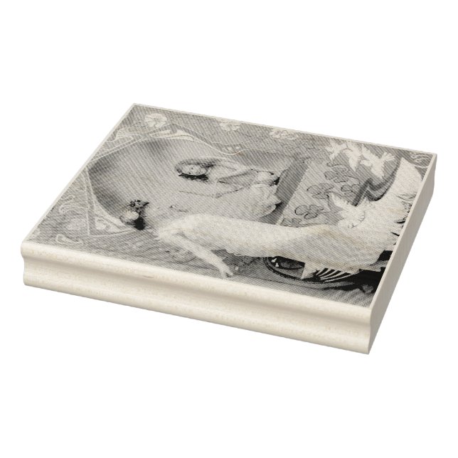 1904 Jugendstil Valentine Gummistempel (Stempel)