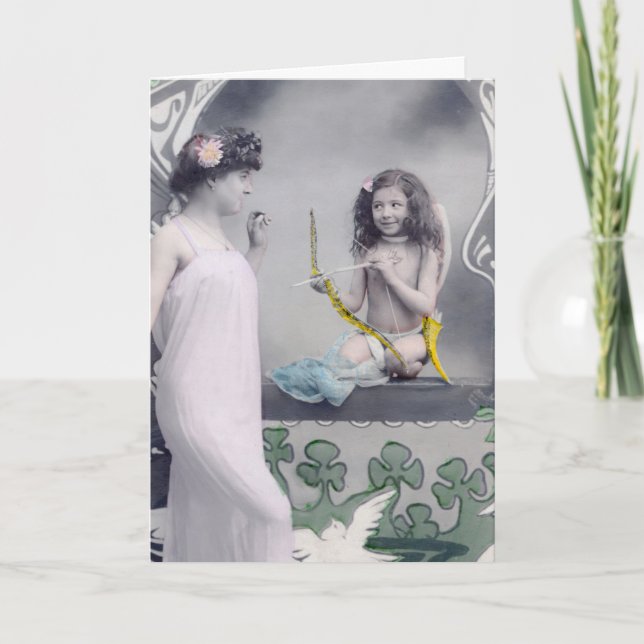 1904 Jugendstil Valentine Karte (Vorderseite)