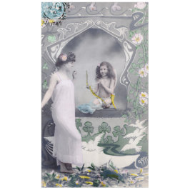 1904 Jugendstil Valentine Tischdecke