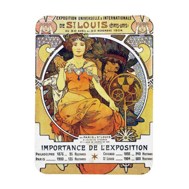 1904 St. Louis Exposition Magnet (Vertikal)