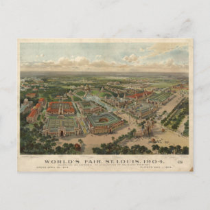 1904 St. Louis World's Fair Postkarte