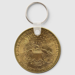 1904 Zwanzig-Dollar-Münze, zurück (Schwanz) oder 2 Schlüsselanhänger