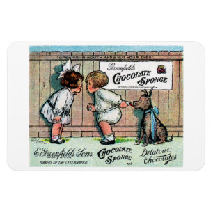 1905 Chocolate Candy Ad Magnet