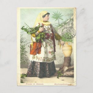 1905 Griechische Femme de Salamis Postkarte