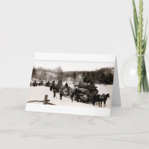 1905 Holzfäller bei der Arbeit Karte