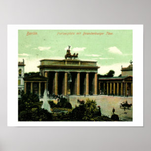 1906 Brandenburger Tor, Berlin, Deutschland Vintag Poster