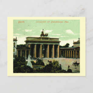 1906 Brandenburger Tor, Berlin, Deutschland Vintag Postkarte