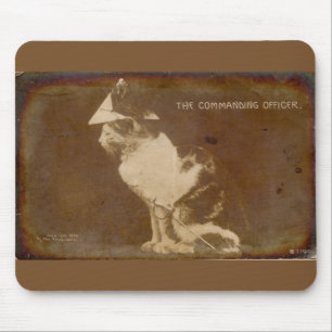1906 Der Kommandeur verkleidete Katze RPPC Mousepad