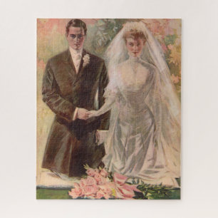 1906 Edwardian Hochzeit Puzzle