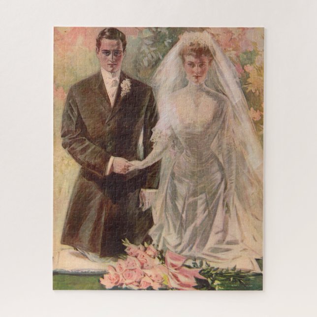 1906 Edwardian Hochzeit Puzzle (Vertikal)