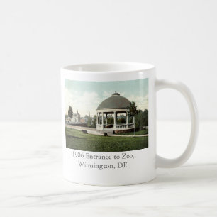 1906 Eingang zum Zoo, Wilmington, DE Tasse