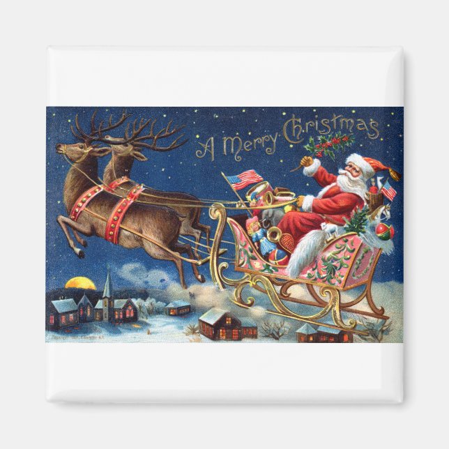 1906 Frohe Weihnachten Magnet (Vorne)