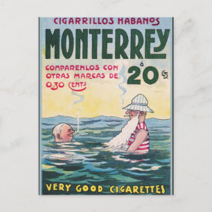 1906 Vintage Monetrrey Cigar Advertisement Postkarte